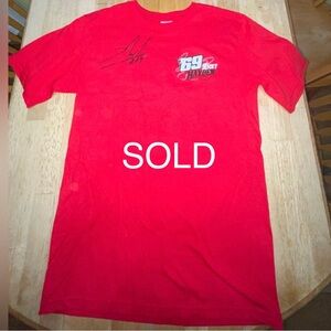 AUTOGRAPHED Motorcycle Racer Nicky Hayden #69 tshirt size Small